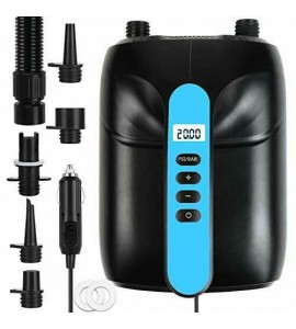 20PSI SUP Digital Electric Air Pump, 12V Smart High Pressure Pump Intelligent Du