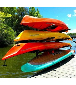 StoreYourBoard 4 Kayak Dock Storage Rack, Outdoor Over The Water Metal Mount StoreYourBoard 4 Kayak Dock Storage Rack, Outdoor Over The Water Metal Mount