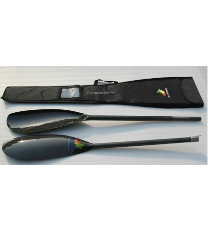 ZJ SPORT Carbon Fiber Kayak Paddle Epic Medium Wing Blade Paddle Oval shaft 10CM