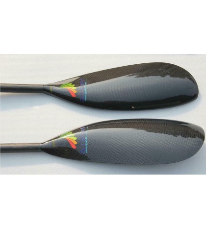 ZJ SPORT Carbon Fiber Kayak Paddle Epic Medium Wing Blade Paddle Oval shaft 10CM