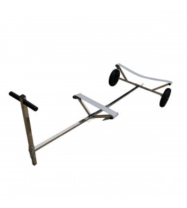 Stainless Steel Boat Launching Trailer Hand Dolly for Inflatable with 16” Wheels