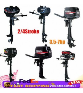 2/4Stroke 3.5-7HP Outboard Inflatable Motor Fishing Boat Engine Air/WaterCooling