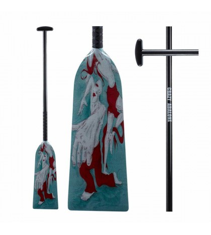 CRAZY ABALONE Double-Sided Pattern Art and Paddle — Dancer Sport IDBF Approved C