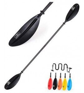 Kayak Paddle 230CM/90.5 Inches Premium Carbon Shaft Kayaking Boating Oar black Kayak Paddle 230CM/90.5 Inches Premium Carbon Shaft Kayaking Boating Oar black