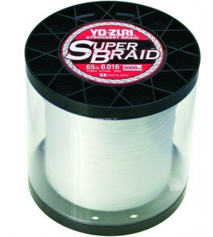 Yo-Zuri Super Braid Fishing Line Box 65lb 3000yd White YZ SB 65LB WH 3000YD
