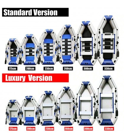 PVC inflatable boat 3 layer inflatable fishing boats laminated wear-resistant