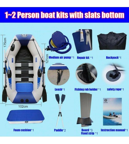 PVC inflatable boat 3 layer inflatable fishing boats laminated wear-resistant
