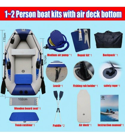PVC inflatable boat 3 layer inflatable fishing boats laminated wear-resistant