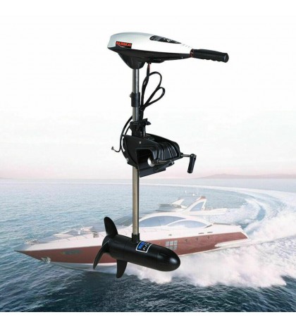 12V 45lbs 480W Electric Trolling Outboard Motor Fishing Boat Engine Brush Motor