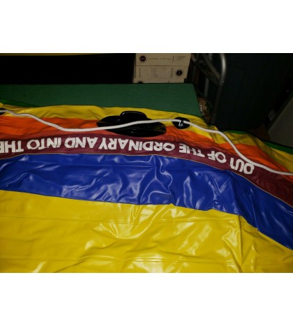 Vintage Sevylor Heavy Duty Dr. Pepper Inflatable Boat NOS w/12v Motor