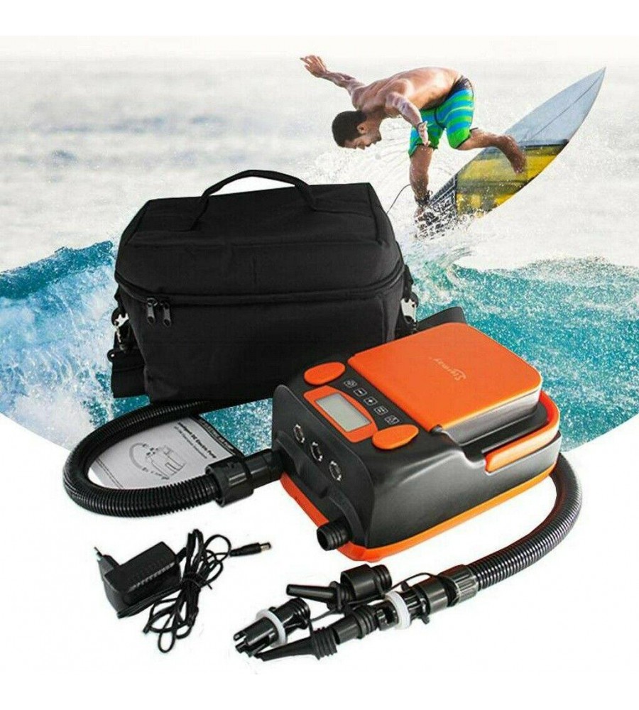 High Pressure Portable 12V Digital Air Pump Inflatable Gear for SUP&Paddle Board 