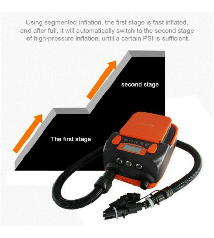 High Pressure Portable 12V Digital Air Pump Inflatable Gear for SUP&Paddle Board