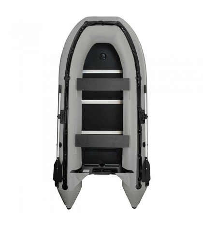 Fishing Boat 3 4 Person Inflatable Rafting Gray Blow Up Boat With Oars Set Pump