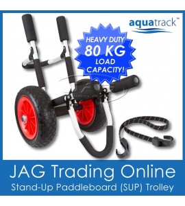 AQUATRACK SUP STAND-UP PADDLE BOARD TROLLEY-Ski/Surfboard Folding Aluminium Cart