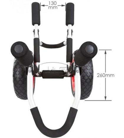 AQUATRACK SUP STAND-UP PADDLE BOARD TROLLEY-Ski/Surfboard Folding Aluminium Cart