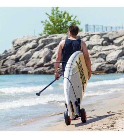 AQUATRACK SUP STAND-UP PADDLE BOARD TROLLEY-Ski/Surfboard Folding Aluminium Cart