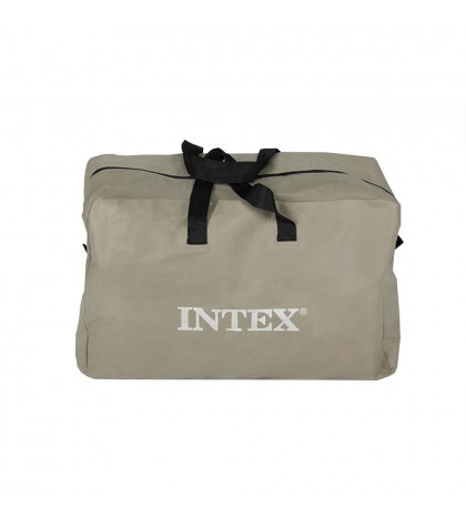 Intex Excursion Inflatable 5 Person Water Fishing River Boat Raft Set with Oars