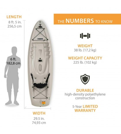 Top selling Hydros 8 ft Fishing Kayak (Paddle Included), 45 days max Delivery