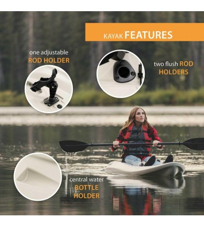 Top selling Hydros 8 ft Fishing Kayak (Paddle Included), 45 days max Delivery