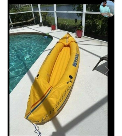 Marlboro Adventure Inflatable Kayak Sevylor Tahiti K 79 Classic Paddle Pump Seat