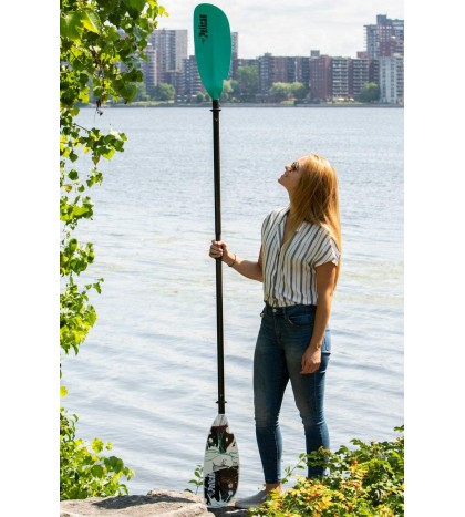 Symbiosa Kayak Paddle | Adjustable Fiberglass Shaft with Nylon Blades | Lightwei