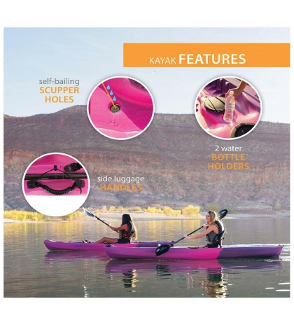 Lifetime 10ft. Tamarack 100 Kayak, Sit On Top w/ Paddle - Orchid Fusion