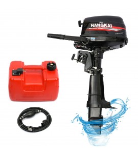 HANGKAI 4 Stroke 6.5HP Outboard Motor Boat Engine Water Cooling Short shaft 40cm