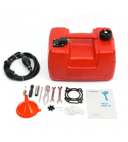 HANGKAI 4 Stroke 6.5HP Outboard Motor Boat Engine Water Cooling Short shaft 40cm