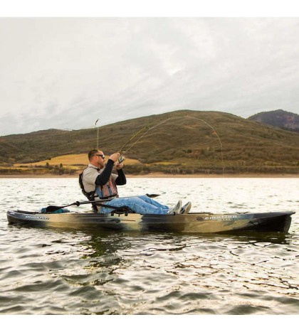 Lifetime Stealth PRO Angler Fishing Kayak in Camo, Weight capacity 375 lb