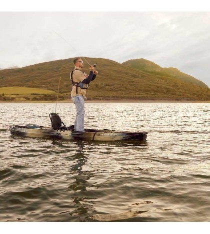 Lifetime Stealth PRO Angler Fishing Kayak in Camo, Weight capacity 375 lb