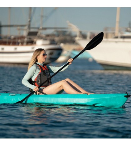 Sit-on-top Kayak 8 Ft Paddle Included Multiple Footrest Positions Backrest