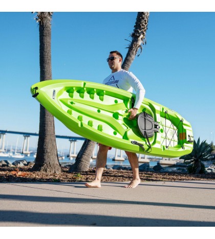 Sit-on-top Kayak 8 Ft Paddle Included Multiple Footrest Positions Backrest