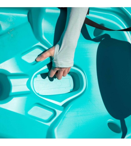 Sit-on-top Kayak 8 Ft Paddle Included Multiple Footrest Positions Backrest