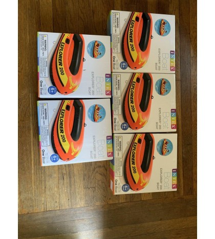 5 Intex Explorer 200 Series 2 Person Inflatable Kayak Only**