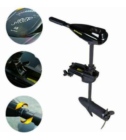 Trolling Motor Telescopic Brush motor For Inflatable / Rubber / Fishing Boat 12V