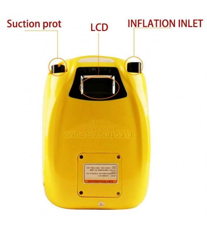 12V Water Sport Electric Pump Lighter Electric Air Pump For Inflatable Boat