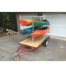 CarriCo Watersports Kayak Carrier Rack Canoes Boats Paddleboard SUP For Trailer