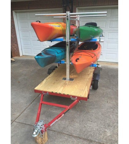 CarriCo Watersports Kayak Carrier Rack Canoes Boats Paddleboard SUP For Trailer