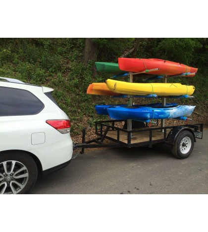 CarriCo Watersports Kayak Carrier Rack Canoes Boats Paddleboard SUP For Trailer