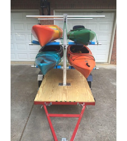 CarriCo Watersports Kayak Carrier Rack Canoes Boats Paddleboard SUP For Trailer