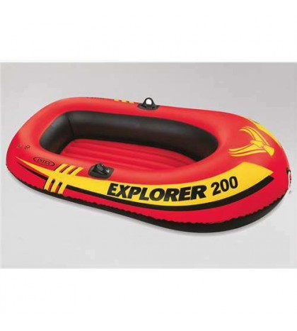 INTEX Explorer 200 Inflatable Two Person Raft Boat Set (Open Box) (6 Pack)