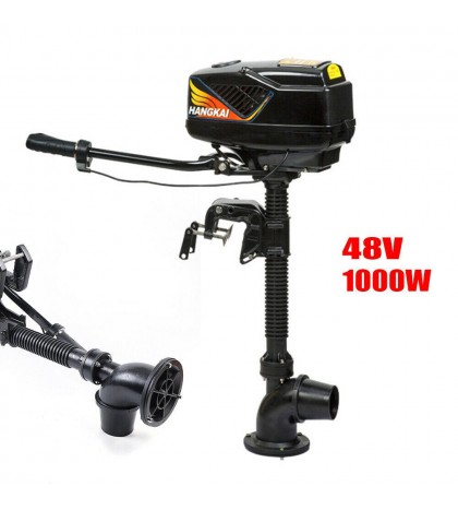HANGKAI 4HP 48V Electric Outboard Motor Fishing Boat Engine 1000W 15KM/H US SHIP