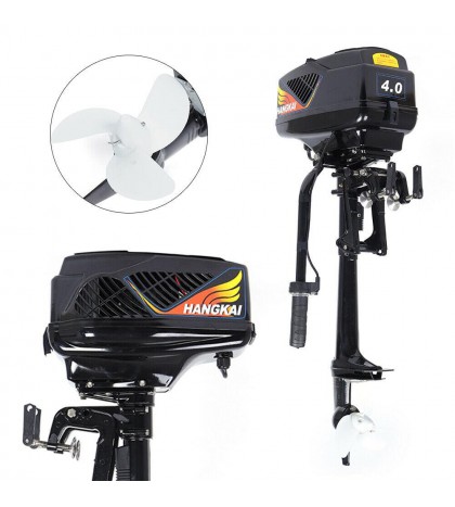 HANGKAI 4HP 48V Electric Outboard Motor Fishing Boat Engine 1000W 15KM/H US SHIP