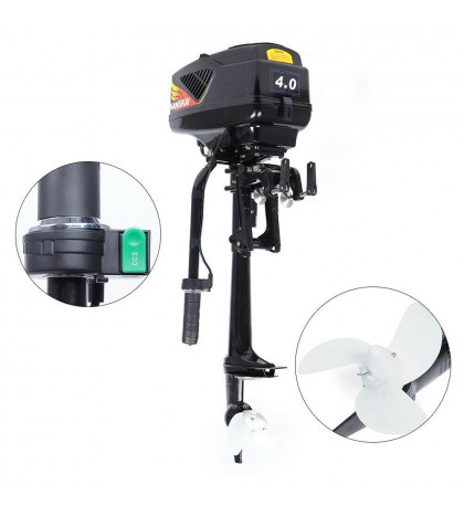 HANGKAI 4HP 48V Electric Outboard Motor Fishing Boat Engine 1000W 15KM/H US SHIP