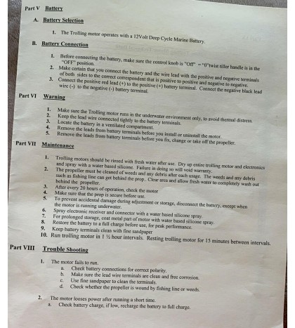 Island Hopper MOTOR For HOBIE Mirage-46lb Thrust Trolling/Forward & Reverse