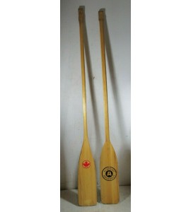 Vintage Pair Wooden Canoe Paddles Academy Broadway Great Canadian