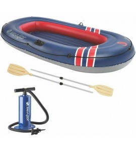 3-Person Caravelle Inflatable Boat With Hand Pump & 2 Oars Size:8' 7
