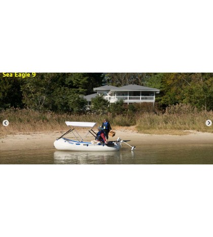 Sea Eagle SE9 Fishermans Dream Motormount with the attachments for a motor mount