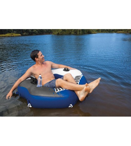 Intex River Run Connect Lounge Inflatable Floating Water Tube 58854EP (2 Pack)