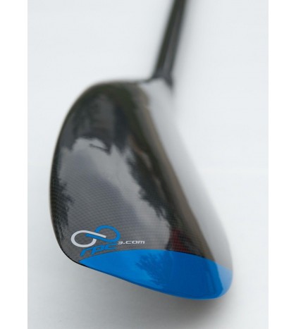 Small Wing Paddle, 100% Carbon Fiber, Blue, Adjustable from 82